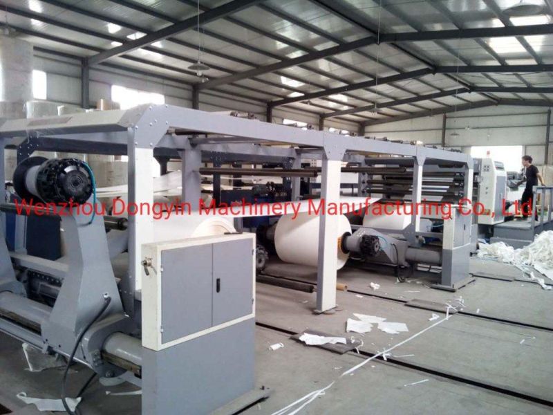 Sandwich Thin Paper Roll Sheeting Machine with Multi-Roll Feeding Stand