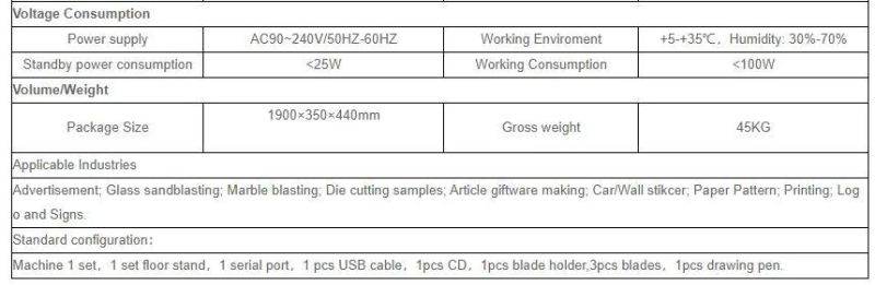 Cutting Size 635mm-1550mm Vinyl Cutter Cutting Plotter Machine