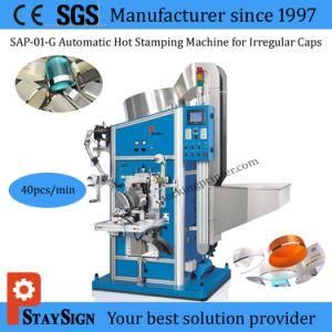 Sap-01-G Economical Hot Foil Stamping Machine for Different Shape of Closure
