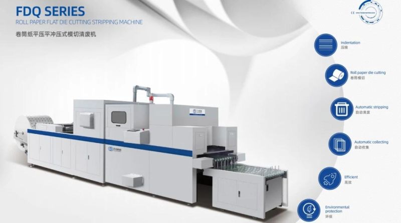 2020 New Design Paper Cup Roll Die Cutting Stripping Machine, Separate Waste/Blanks From Paper Sheets Automatically
