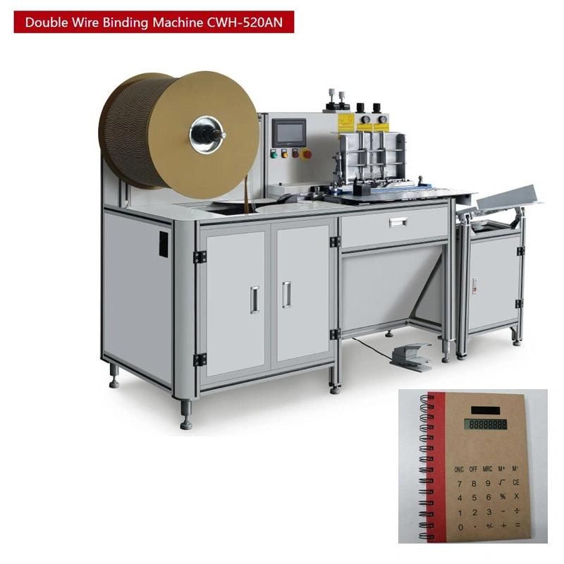 Notebook/Calendar Automatic Double Wire Binding Machine