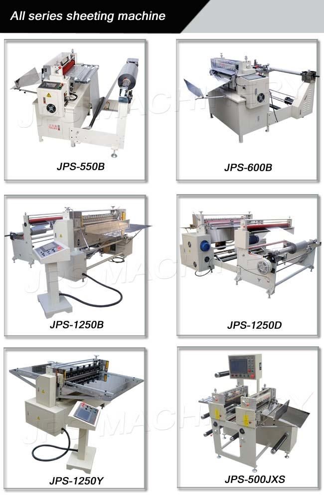 Jps-1250b Micrcomputer Plastic Film Paper Sheeter Cutter Machine