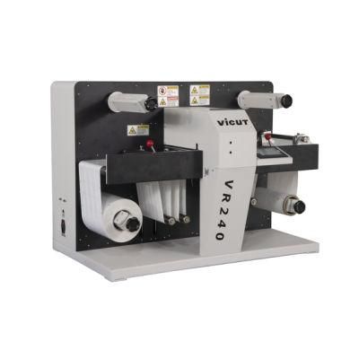 Vr240 Digital Roll Label Cutting Machine Paper Slitting and Rewinding Machine