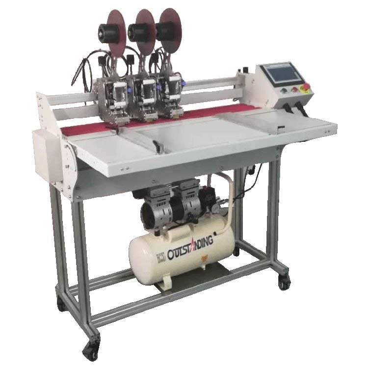 Tape Dispensing Machine with Air Compressor / Single-Side Adhesive Tape Applicator Machine for Corrugated Carton