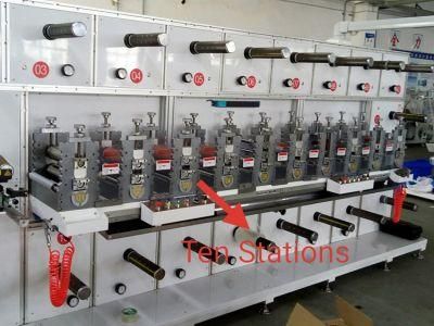 Ten Stations Adhesive Label 3m Tape Rotary Die Cutting Machine