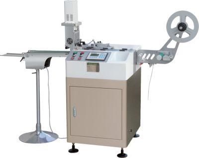 (JC-3080) Automatic Ultrasonic Label Cutting Machine / Polyester Satin Ribbon Garment Wash Care Label Cutting Machine