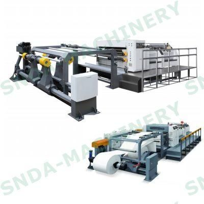 Rotary Blade Two Roll Jumbo Paper Reel to Sheet Cutting Machine China Manufacturer
