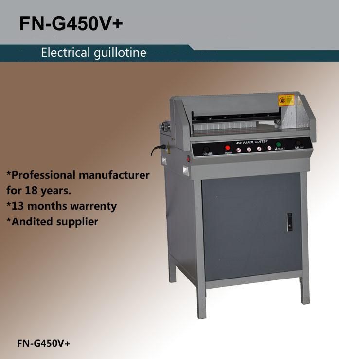 Automatic Paper Guillotine G450V+ Manual Push Paper