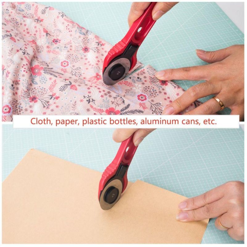 Replaceable Fabric Cutter Soft Handle Cutter for Crafting Sewing Quilting