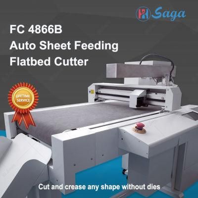 Saga High Speed Precision Auto Feeding Sheet Flatbed Cutter Machine