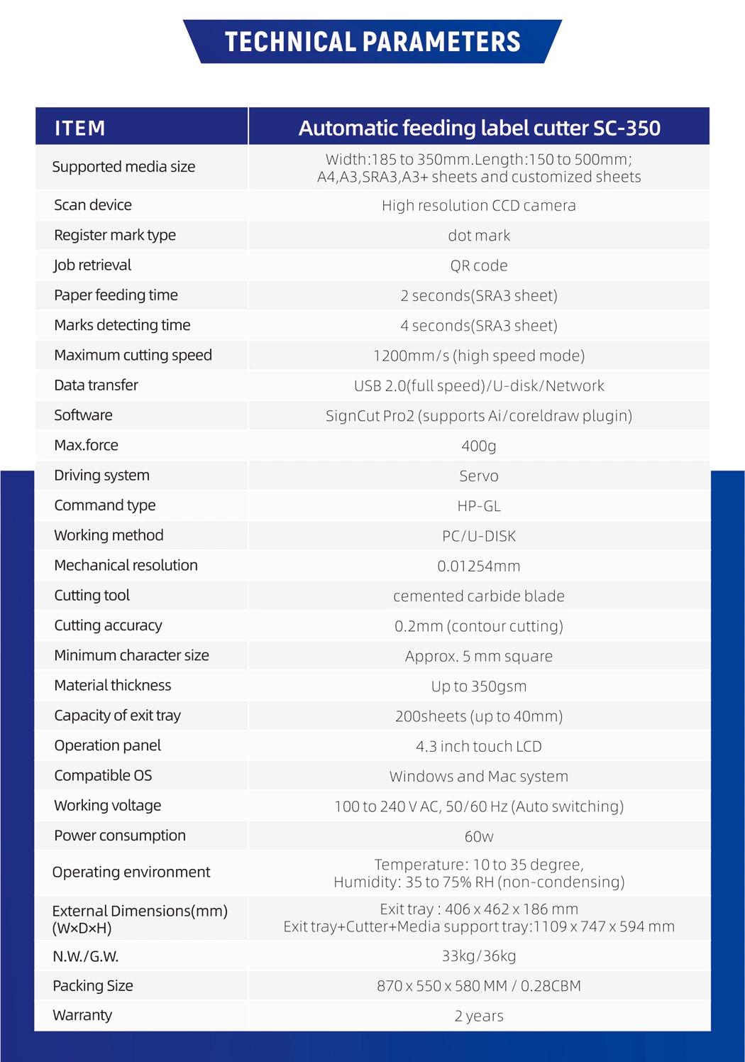 Valken Sc-350 Automatic Digital Camera Sheet Paper Sticker Label Card Digital Die Cutting Machine