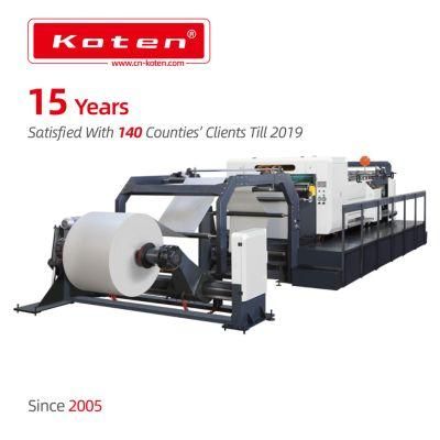 Koten Transverse Paper Cutting Rotary Roll Sheeting Machine (GDQ-1400A)
