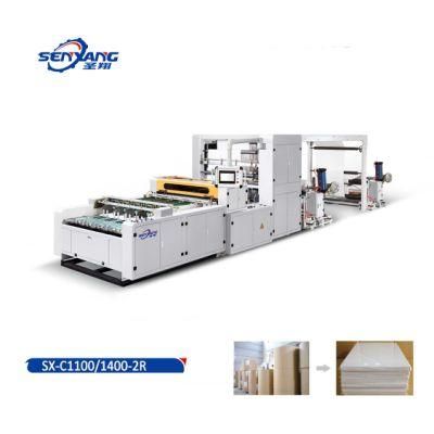 Jumbo Roll to Sheet Cutting Machine with Full Automatic Tension Control and Color Tracking Sensor