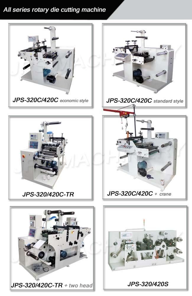 Jps-320c-Tr Automatic Paper Label Rewinding Slitting& Rotary Die Cutting Machine
