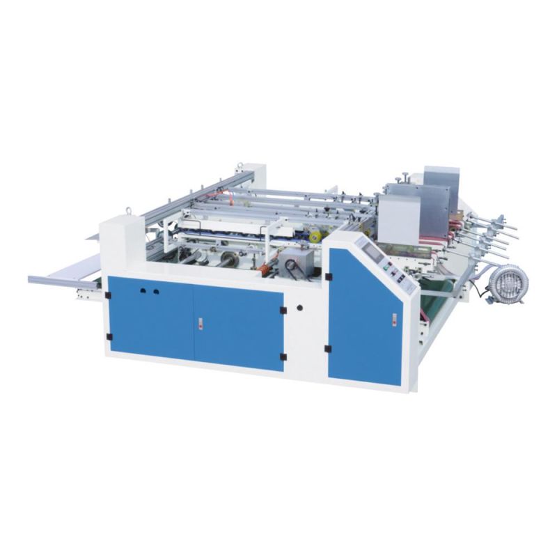 Semi Automatic Two Pieces Paper Packaging Gluing Folding Machine