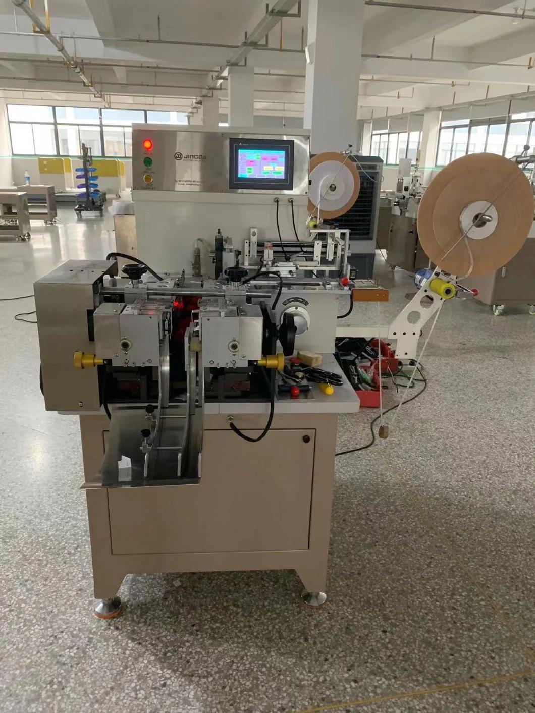 Multifunction Woven Label Cutting Machine/ Hot and Cold Printed Garment Fabric Label Cut and Fold Machine for Satin Ribbon, Cotton Tape, Care Label Jz-2817