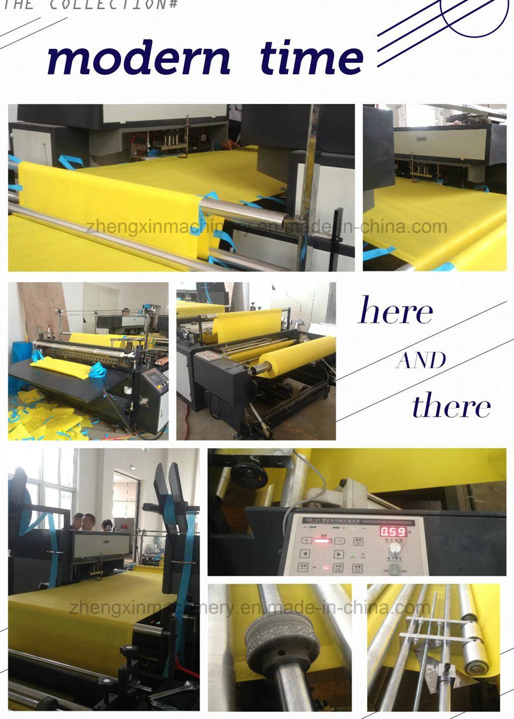 Zxq-C1200 Non Woven Cross Cutting Machine with Handle Attaching Price