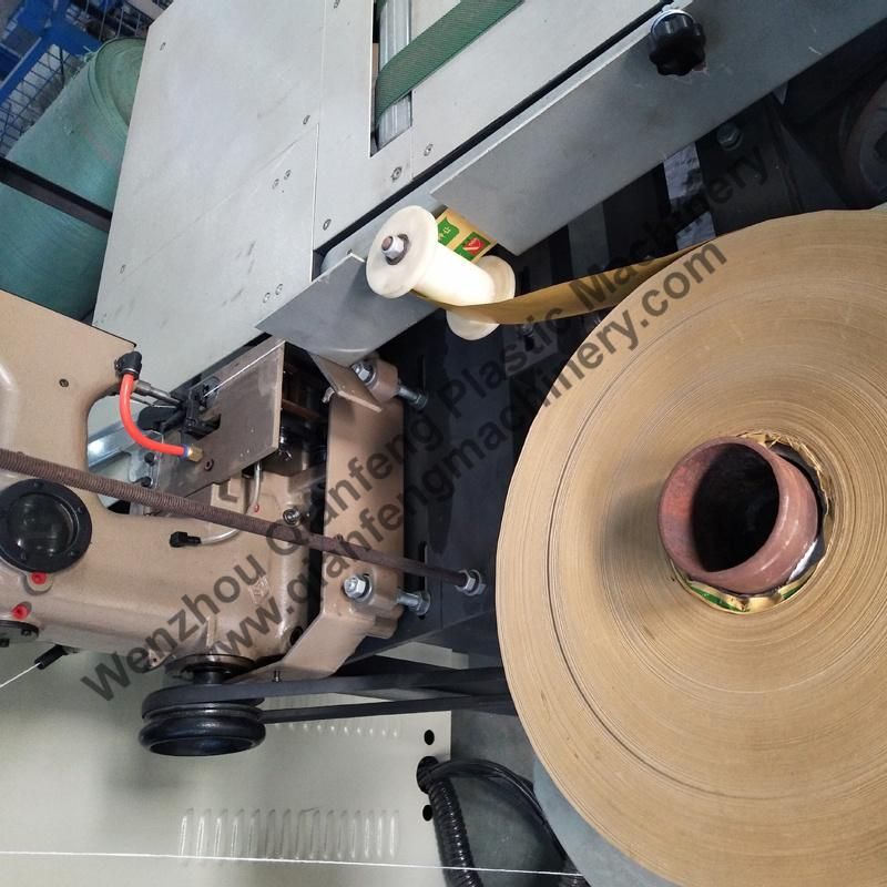 High Speed Kraft Paper Sack Sewing and Automatic Hot-Melt Adhesive Tape Sealing Machine