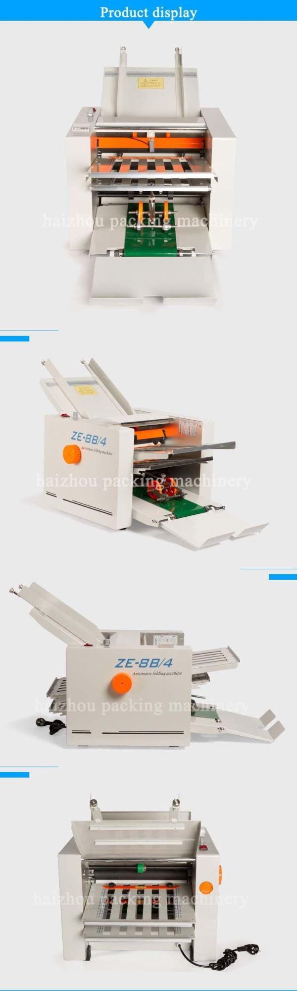 Automatic Folding Machine Paper/Auto Folder Specification Ze-8b/4