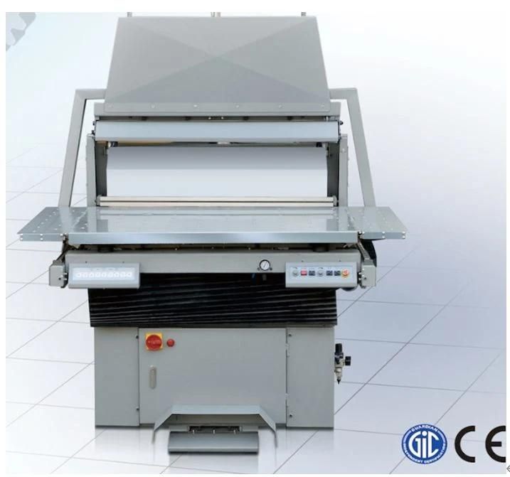 Automatic Paper Cutting Line with Lifter, Paper Loading, Jogger, Cutting Machine and Unloading Machine.