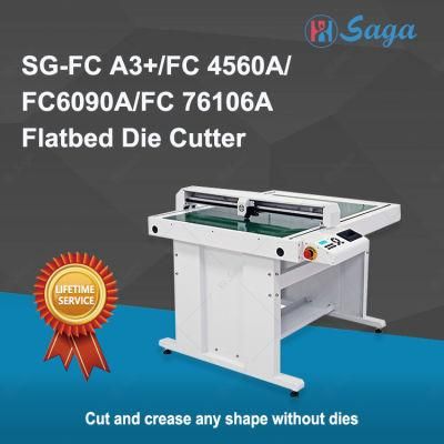 Saga FC4560A Cut and Crease Flatbed Laser Cutting Plotter Die Cutter for Package Proofing