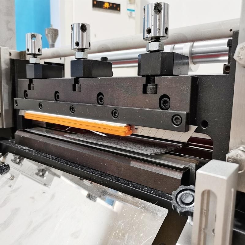 Online Double-Blade Cutter Hexin Aluminum Foil Automatic Laminating Cutting Machine