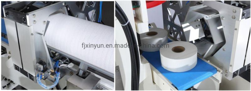 Automatic Maxi Roll Toilet Paper Band Saw Cutting Machine