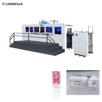 Longhua China Famous Brand Manufacturer Making Automatic Dual-Unit Creasing Die Cutting Machine for Plasitic