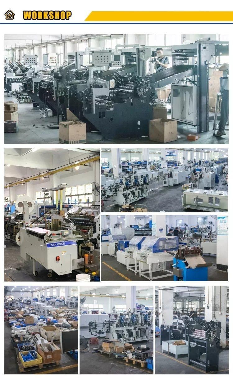 Hxcp Paper Folder with Round Pile Feeder for Notebook Automatic Paper Folding Machine for Notebook