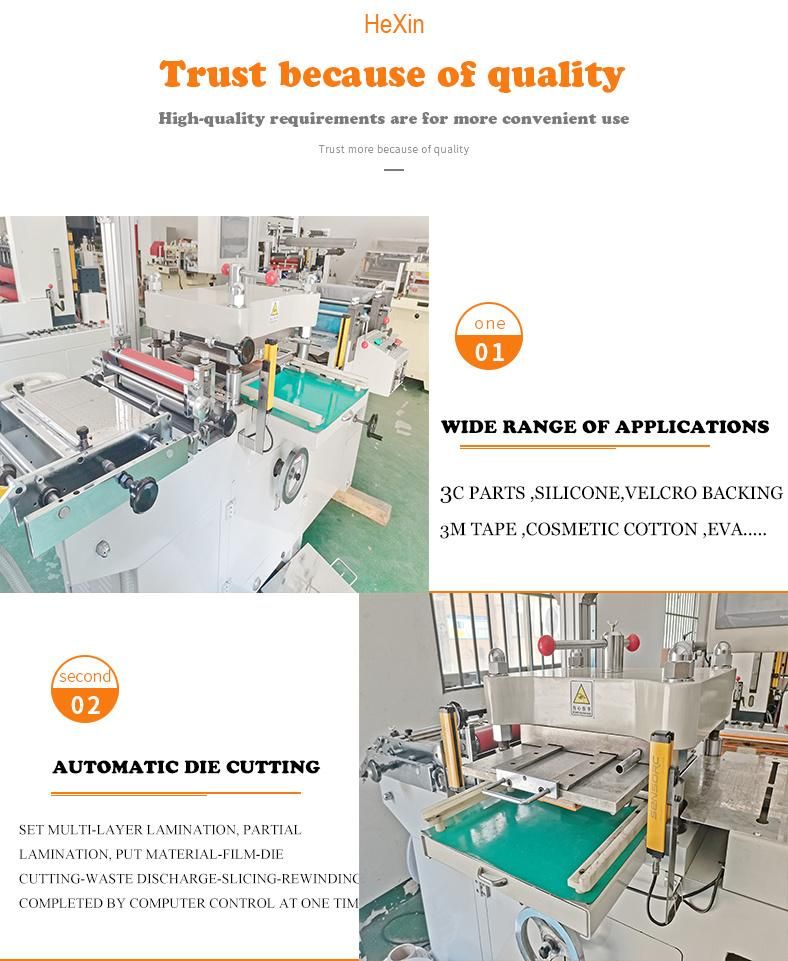 4kw Computerized Hexin Plywood Case Label Die Cutting Die-Cutting Machine
