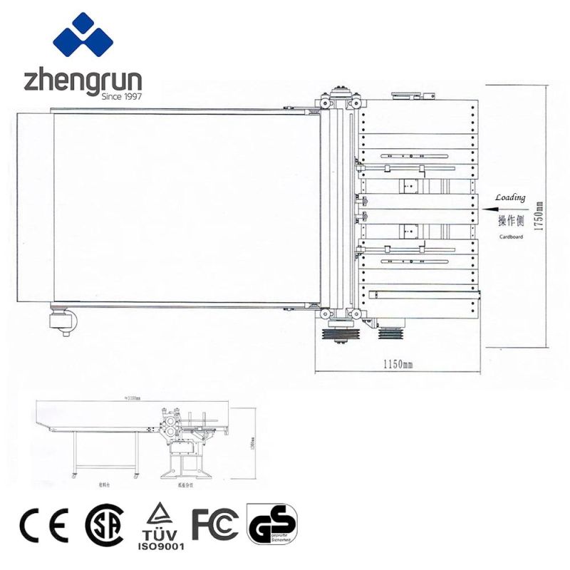 Zhengrun Kl1300A High Speed Automatic Cardboard Cutting Machine