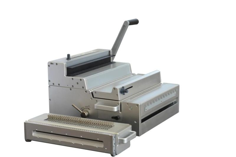A4 Size Workwidth   Punching   Machine with Wire   Binding System Super300mc