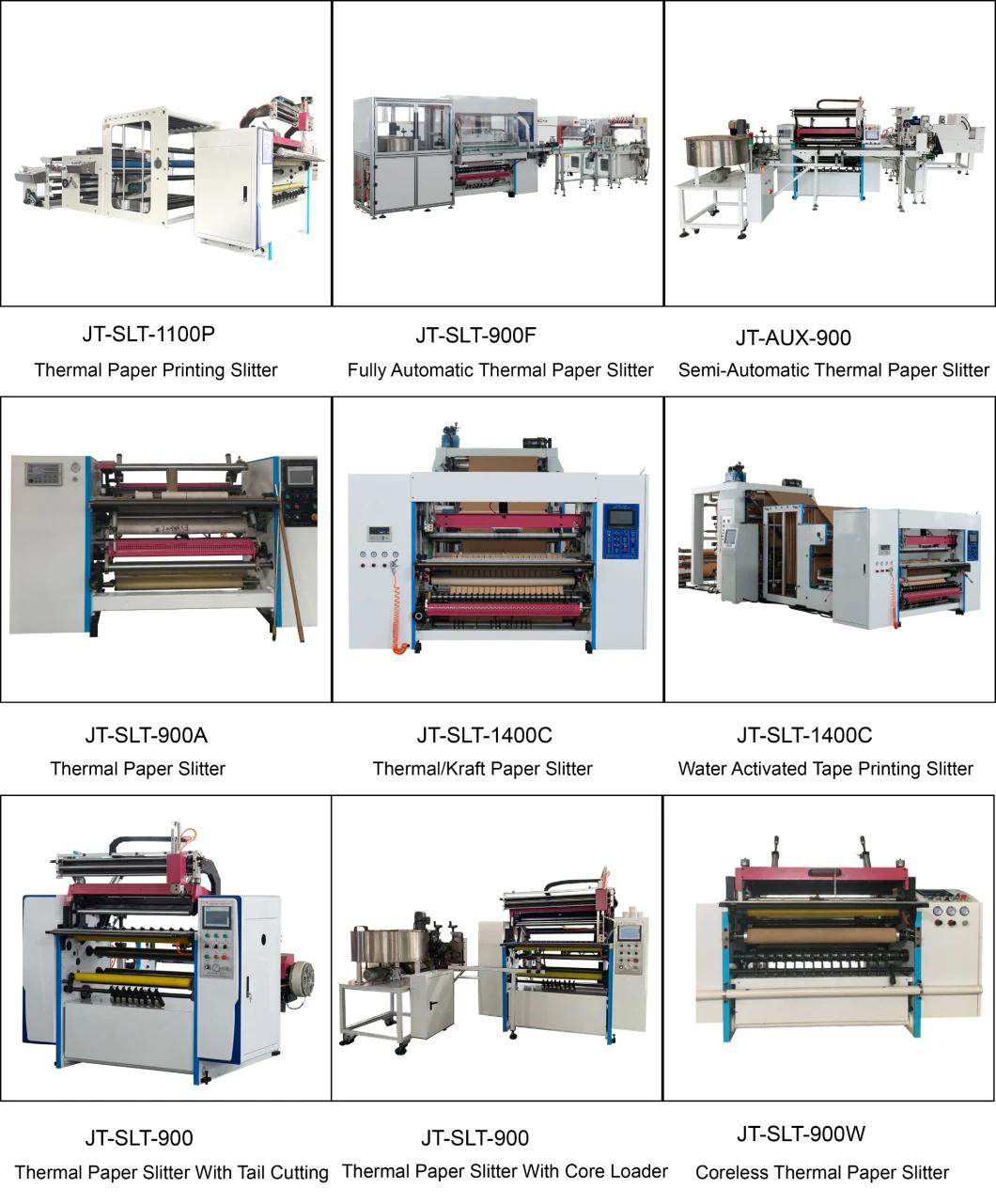 Thermal Paper Slitting Rewinding Machine with Automatic Cutter and Gluer