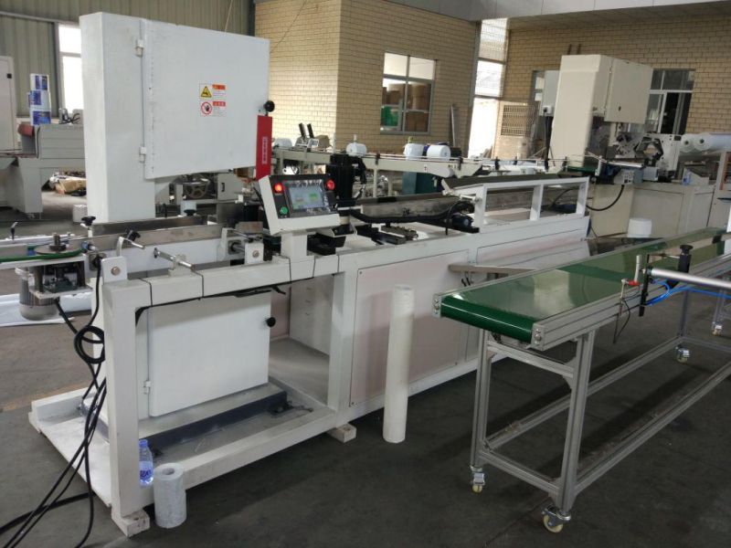 Automatic Toilet Paper Tissue Log Saw Cutting Machine