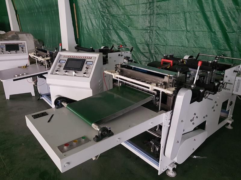 Zqd350 Automatic Label Cross Cutting Machine for Fabric