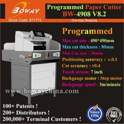 Programmed A3 A4 800 Sheets Publishing House Book Edge Paper Cutter Cutting Machine for Sale