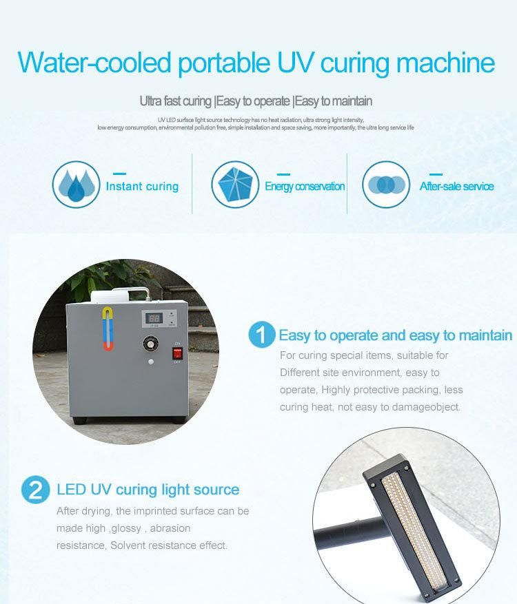 LED Mobile Water Cooling UV Curing Machine