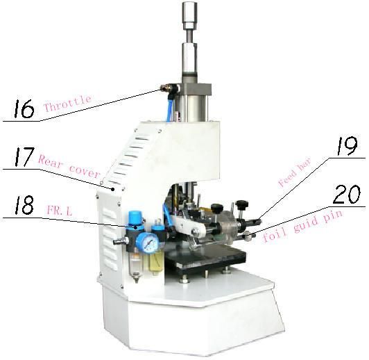 Vertical Large Output Pneumatic Hot Stamping Machine