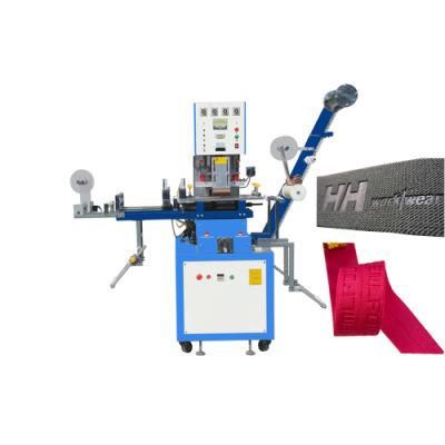 New Design Label Logo Trademark Embossing Machine on Ribbon Tape
