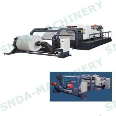 Rotary Blade Two Roll Paper Reel Sheet Cutting Machine China Manufacturer