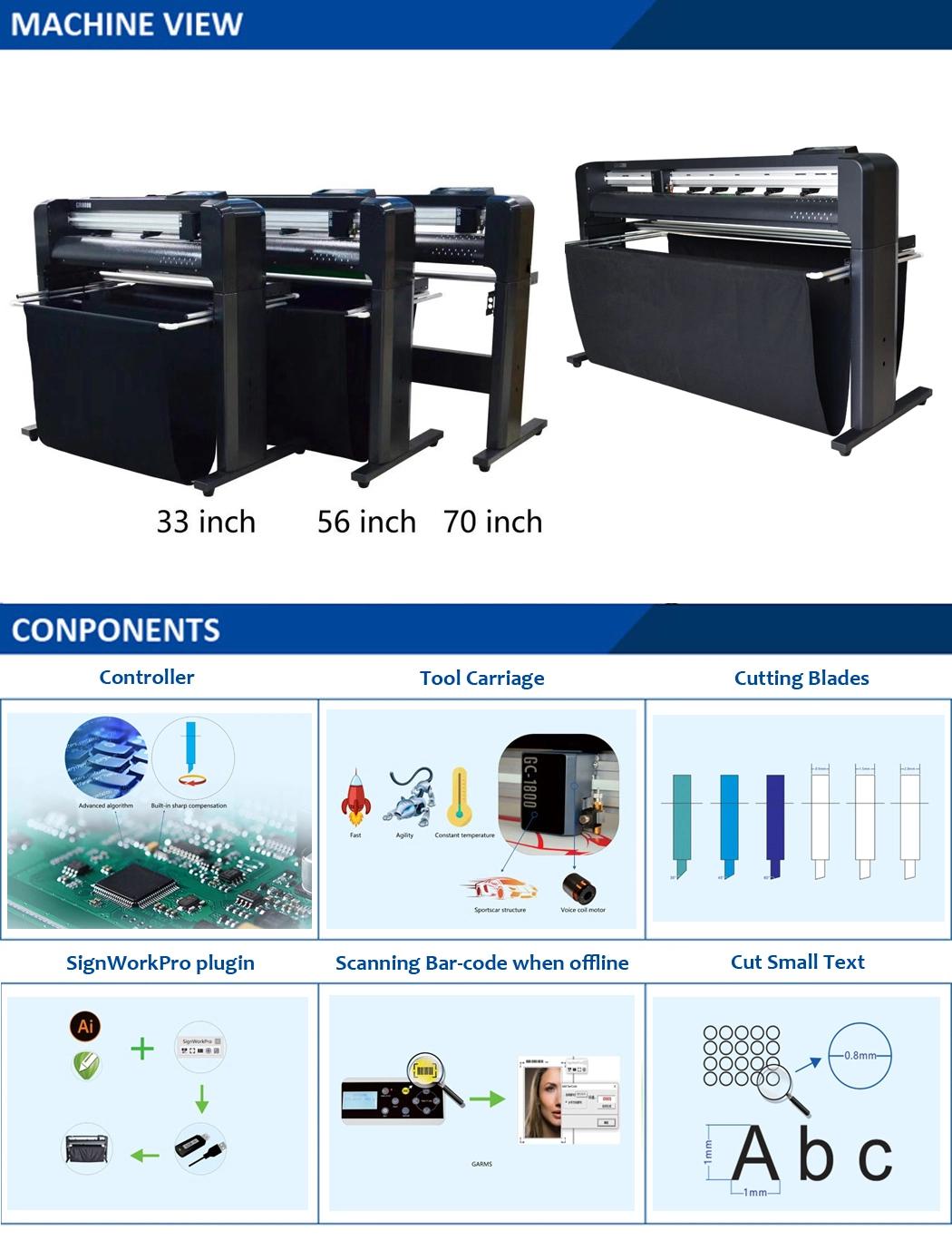 Ce Approved Vinyl Cutting Machine Digital Cutting Plotter