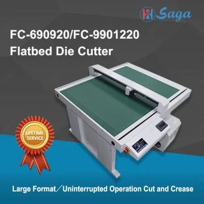 Saga FC9901220 Digital Flatbed Die Cutter Sample Kiss Cut Film Cut Plotter for Package Proofing Cut and Crease (FC9901220)