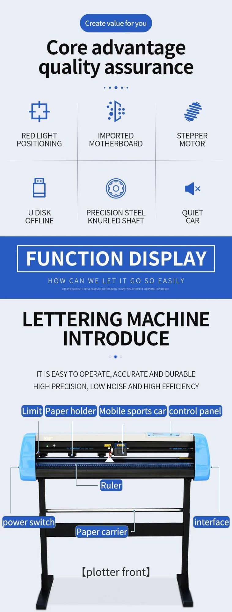 High-Precision 70cm Wide Actual Engraving Model Computer Engraving Machine Label Outline Red Light Edge Searching Cutting Plotter