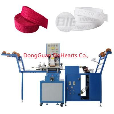 Automatic High Frequency Embossing Heat Sealing Machine for Ribbon Elastic Band Logo Stamp Equipment