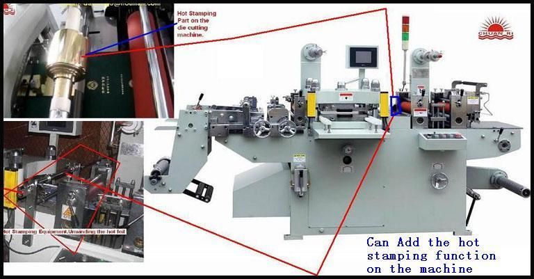 Printed or Blank Adhesive Label Automatic Die Cutting Machine