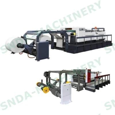 Rotary Blade Two Roll Paper Reel Cutting Machine China Factory
