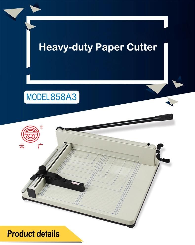 Yg 858 A3 Guillotine Manual Paper Cutter Trimmer Machine