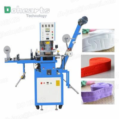 2020 High Frequency 3D Embossing Machine for Woven Tape, Narrow Fabric, Elastic Webbing Embossed Logo