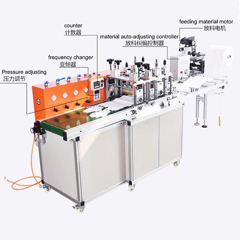 Wl-B300 Ultrasonic Cotton Non Woven Gloves Cutting Forming Making Machine
