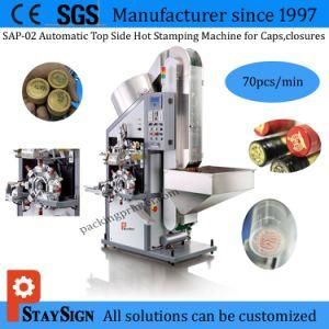 Sap-02 Automatic Hot Foil Stamping Machine for Caps and Tubes